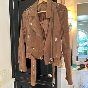 Blank NYC Saddle Brown Suede Jacket